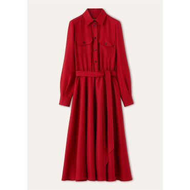 Loro Piana - Adriel Dress Antigua, Woman, Red Apple, Size: 40