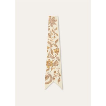 Loro Piana - Daffodil Garden Tie Band 108 Silk Twill, Woman, Light Yellow/Yellow, Size: NR