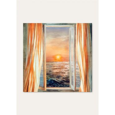 Loro Piana - Lp Ricordi D'estate Il Tramonto Fld90 Silk Twill, Woman, Beige/Orange, Size: NR