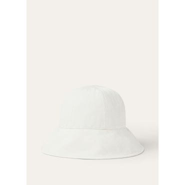 Loro Piana - Neka Cloche Linen Natte', Woman, White, Size: M
