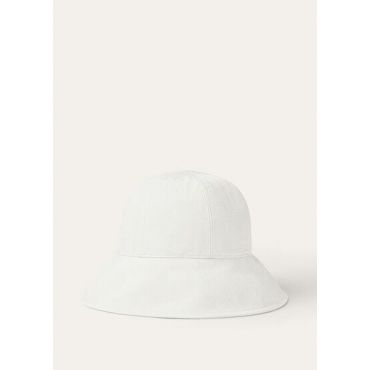 Loro Piana - Neka Cloche Linen Natte', Woman, White, Size: M