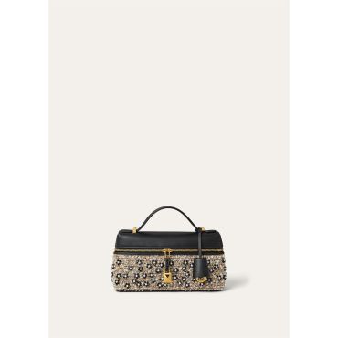 Loro Piana - Extra Bag L23, Woman, Dune/Black/Sun Gold, Size: NR