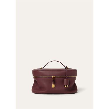 Loro Piana - Extra Softy Case L30 Fine Grained Leather, Woman, Azuki Beans/Sun Gold, Size: NR