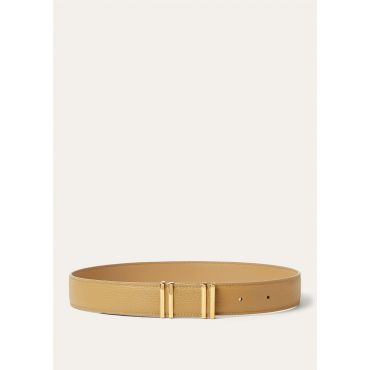 Loro Piana - Ponticello Belt Grained Calf, Woman, Dusty Sunset/Sun Gold, Size: S