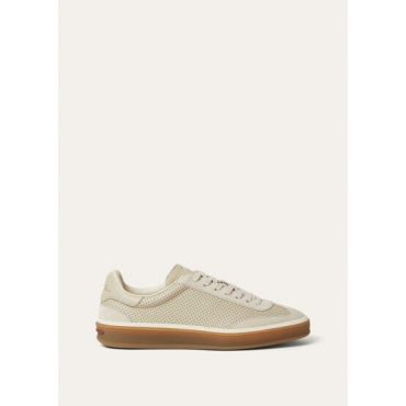 Loro Piana - Tennis Walk Microperforated Nappa Leather, Woman, Pearl Powder, Size: 39,5
