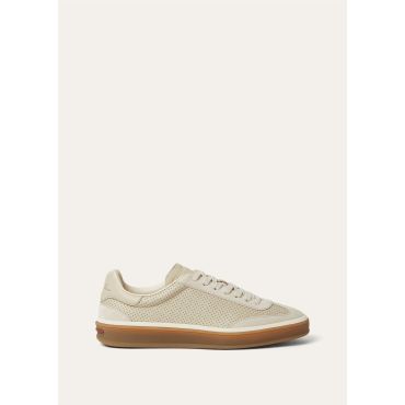 Loro Piana - Tennis Walk Microperforated Nappa Leather, Woman, Pearl Powder, Size: 39,5