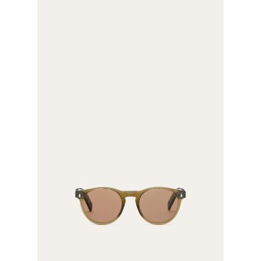 Loro Piana - Maremma Sunglasses, Khaki/Brown Palladium, Size: NR