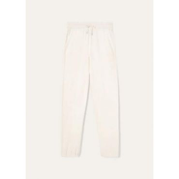 Loro Piana - Pant. Merano, Woman, White Titanium, Size: 50