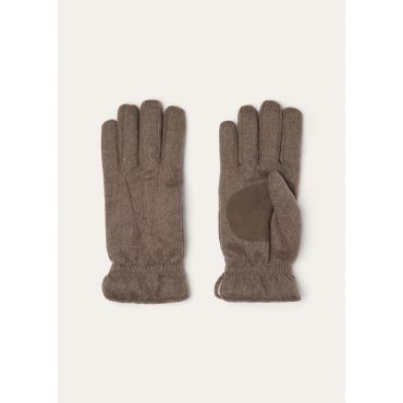 Loro Piana - Guanto Ashford Cash Storm And Suede, Man, Hazelnut Melange, Size: XXL