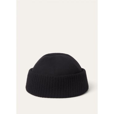 Loro Piana - Beanie Cash Storm & Knit, Man, Black, Size: M