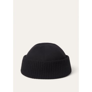 Loro Piana - Beanie Cash Storm & Knit, Man, Black, Size: M