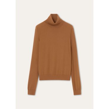 Loro Piana - Vicuna Iconic Turtleneck Sweater Gg 33, Woman, Natural Dark Vicuna, Size: 42