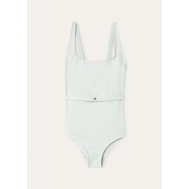 Loro Piana - One Piece Belt Marine Jersey, Woman, Mint Meadow, Size: 46