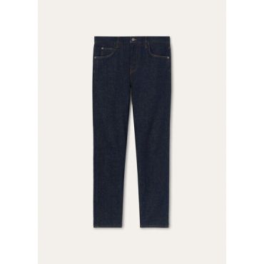 Loro Piana - Doccio Trousers Kurashiki Denim, Man, Dark Lagoon, Size: 30