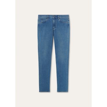 Loro Piana - Doccio Trousers Kurashiki Denim, Man, Light Creek, Size: 34