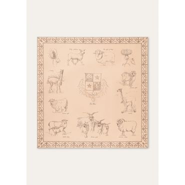 Loro Piana - Carre' The Origins Of Excellences Silk, Woman, Feather Pink/Graphite, Size: NR
