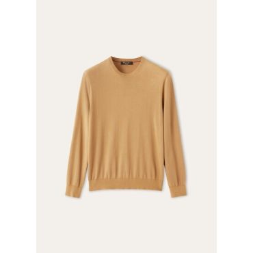 Loro Piana - Crewneck, Dried Tobacco, Size: 56