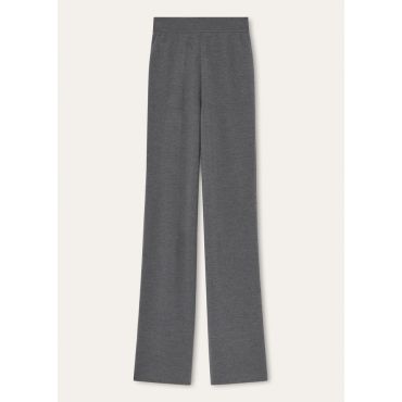 Loro Piana - Iconic Royal Lightness Trousers Wool Silk Gg 18, Woman, Mercury Melange, Size: 36