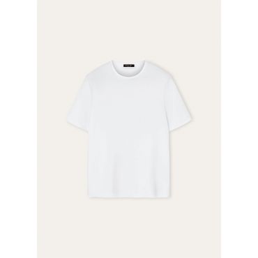 Loro Piana - Tremezzo T-shirt Sea Island Interlock, Man, Optical White, Size: S