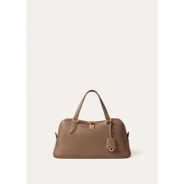 Loro Piana - Needle Small Fine Grained Leather, Woman, Fossil/Sun Gold, Size: NR