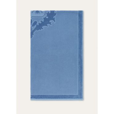 Loro Piana - Bath Towel Crest Cotton, Deep Lagoon Water, Size: NR