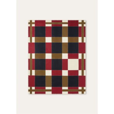 Loro Piana - Plaid Checkered Patchwork Cash, Spiced Apple/Curly/Barros/White, Size: NR