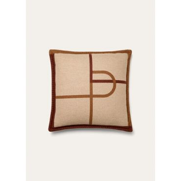 Loro Piana - Cushion Deco Signature Cash, Nutmeg/Biscuit/Café Au Lait, Size: NR