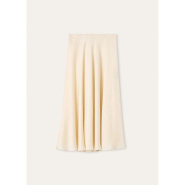 Loro Piana - Erika Skirt Cardo Veneziano Ajoure', Woman, Creamy Vanilla, Size: 40