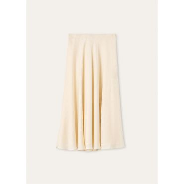 Loro Piana - Erika Skirt Cardo Veneziano Ajoure', Woman, Creamy Vanilla, Size: 40