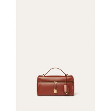 Loro Piana - Extra Bag L23 Saddle Leather, Woman, Deep Kummel/Sun Gold, Size: NR