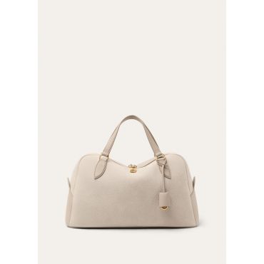 Loro Piana - Needle Medium Grained Nubuck/rounded Lth, Woman, Almond/Sun Gold, Size: NR