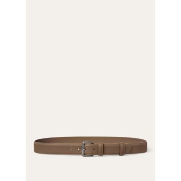 Loro Piana - Alsavel Belt Tender Calf, Man, Warm Mastic, Size: 85