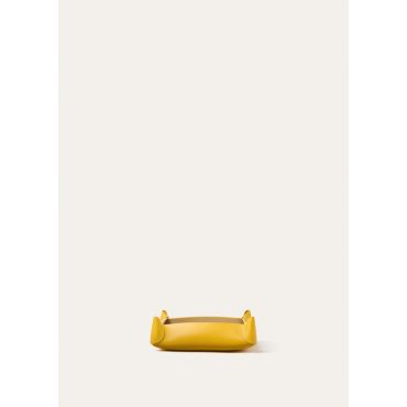 Loro Piana - Pocket Emptier Two Tone Crest Rounded Calf, Buttercup Yellow/Milk Chai, Size: NR