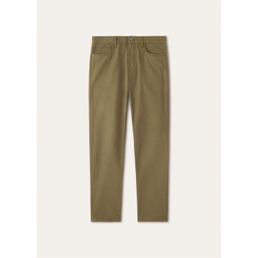 Loro Piana - Quarona Trousers New York, Man, Leaf Tea, Size: 40