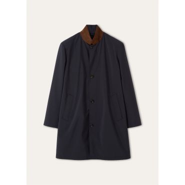 Loro Piana - Lp Sebring Sb Coat Windmate Storm, Man, Blue Navy, Size: 48