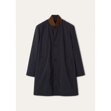 Loro Piana - Lp Sebring Sb Coat Windmate Storm, Man, Blue Navy, Size: 48