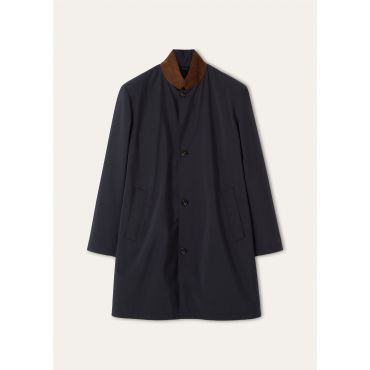 Loro Piana - Lp Sebring Sb Coat Windmate Storm, Man, Blue Navy, Size: 48