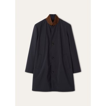 Loro Piana - Lp Sebring Sb Coat Windmate Storm, Man, Navy Blue, Size: 48