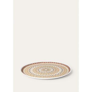 Loro Piana - Cake Platter Punti A Maglia, Beige/Kummel/Blue, Size: NR