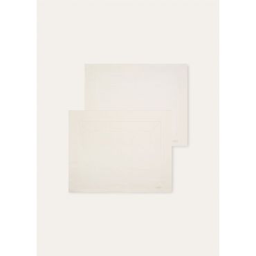 Loro Piana - Set Of 2 Placemat Punti A Maglia Linen, Shaded White, Size: NR