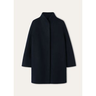 Loro Piana - Scotty Sb Coat Baby Cash Double, Woman, Blue Navy, Size: 44