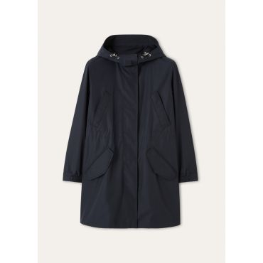 Loro Piana - Zermatt Parka Tweny K Storm, Woman, Very Dark Blue, Size: 42