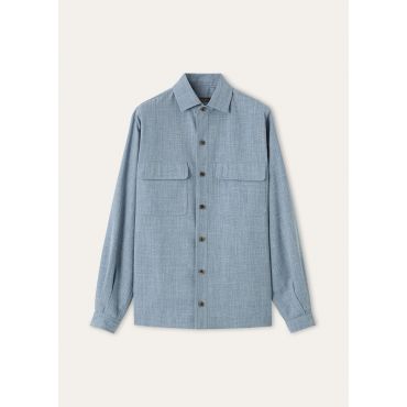 Loro Piana - Ida Shirt Summertime, Woman, Rain Blue, Size: 36