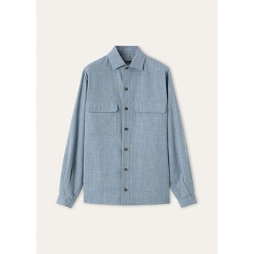 Loro Piana - Ida Shirt Summertime, Woman, Rain Blue, Size: 36