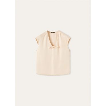 Loro Piana - Selena Ss Shirt Double Satin, Woman, Vulcanic Rose, Size: 38