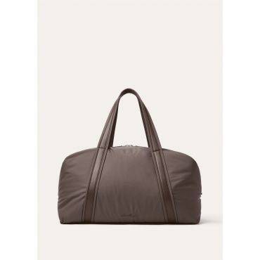 Loro Piana - Winch Duffle Wind/rounded Leather, Man, Dark Chocolate Licorice/Onyx, Size: NR