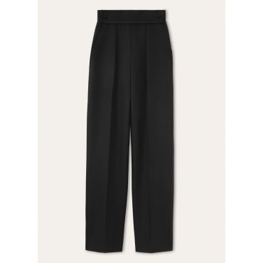 Loro Piana - Kurtis Trousers Barathea A, Woman, Black, Size: 36