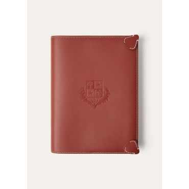 Loro Piana - Notebook Cover Crest Rounded Calf, Deep Kummel, Size: NR