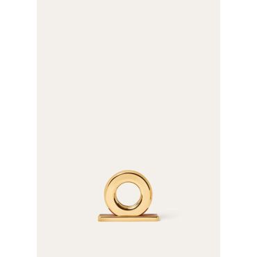 Loro Piana - Ghiera Mail Holder Brass Rounded Calf, Sun Gold/Deep Kummel, Size: NR
