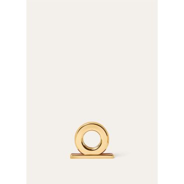 Loro Piana - Ghiera Mail Holder Brass Rounded Calf, Sun Gold/Deep Kummel, Size: NR